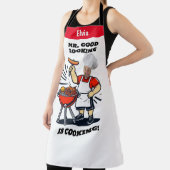 Tablier Mr Good Lookin Is Cookin Apron, Personalized Photo (Insitu)