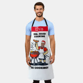 Tablier Mr Good Looking Photo Apron, Personalized Xmas (Porté)
