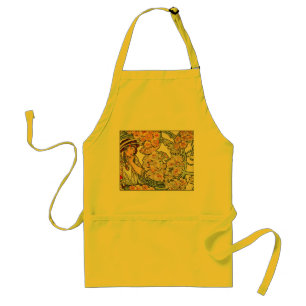 Tablier :  Mucha - langue des fleurs