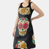 Tablier Muertos Skulls : Vintage Élégance sans Seamless. (Insitu)