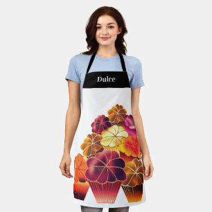 Tablier Muffin coloré gelé personnalisé