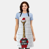 Tablier Mugshot Guilty Funny Giraffe Noël (Porté)