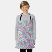 Tablier Multicolor Swirls Pattern (Porté)