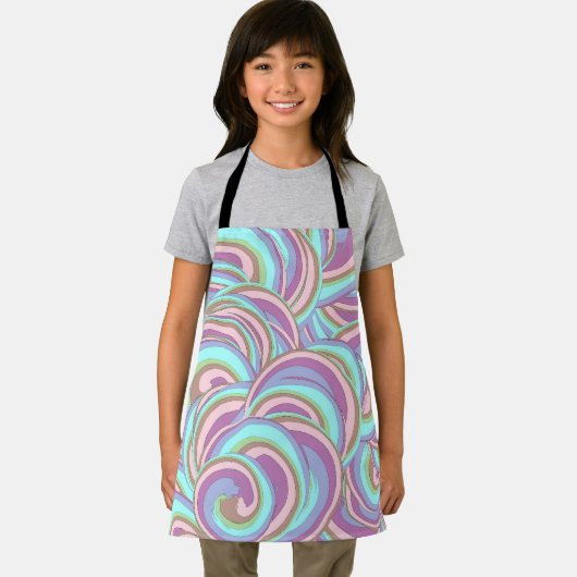 Tablier Multicolor Swirls Pattern (Insitu)