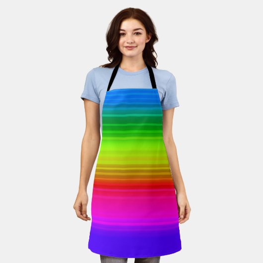 Tablier Multicolore, arc-en-ciel (Porté)