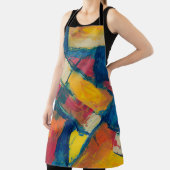 Tablier Multicolored abstract painting (Insitu)