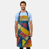 Tablier Multicolored abstract painting (Porté)