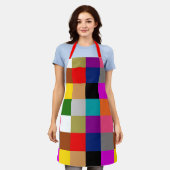 Tablier Multicolored Bold Color Blocks Design  (Porté)