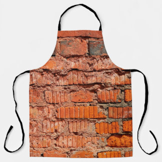 Tablier Mur de brique rouge textureabandonné, vieillisseme