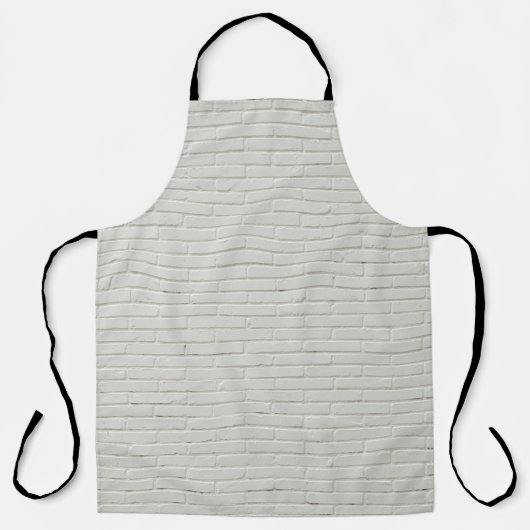 Tablier Mur de briques blanches (Recto)