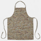 Tablier Mur de briques brunes Un design original (Recto)