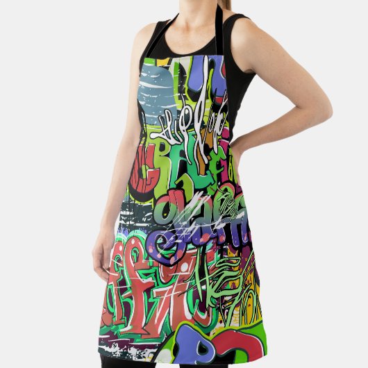 Tablier Mur de graffitis : Hip hop urbain (Insitu)