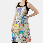 Tablier Mur de rue de graffitis. Grunge wallart, rue, dos (Insitu)