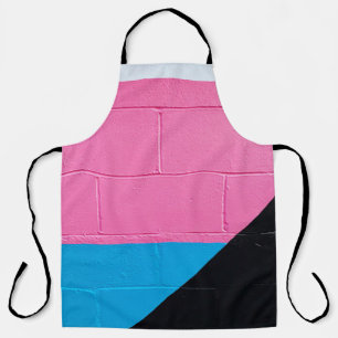 Tablier Mur peint rose et bleu