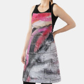 Tablier Mur peint rouge et blanc (Insitu)