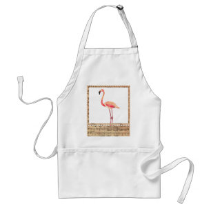Tablier musical rose de Flamant rose
