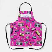 Tablier Musique 80s Thème (Recto)