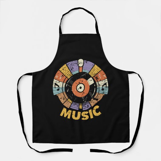 Tablier musique classique rétro (Recto)