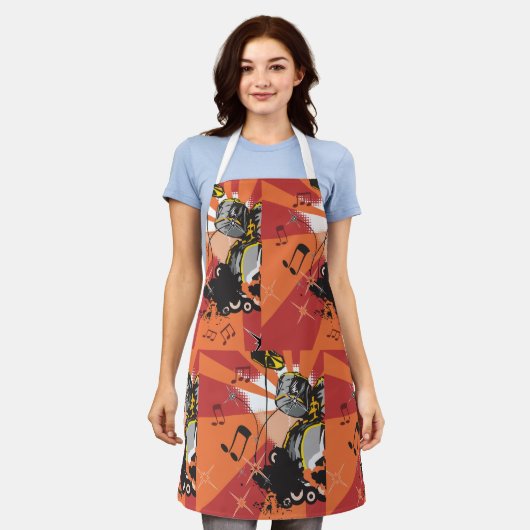 Tablier Musique Drum Set (Porté)