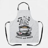 Tablier Musique et Café (Recto)