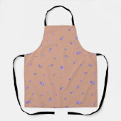 Tablier Muted Apricot Balloon Flower Floral Pattern (Recto)