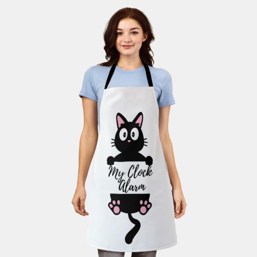 Tablier "My Clock Alarm" Kitchen apron  (Porté)