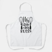 Tablier My Kitchen My Rules - Citations amusantes (Recto)