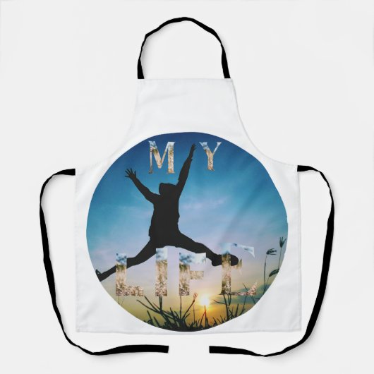 Tablier My Life – Inspirational Nature Design Apron (Recto)