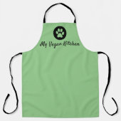 Tablier My Vegan Kitchen Green Apron (Grand) (Recto)