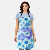 Tablier Mystic Fairy Purple Créature Carreaux en céramique (Porté)