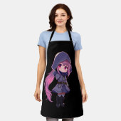 Tablier Mystical Chibi Apron – Cute Anime Style for Fantas (Porté)