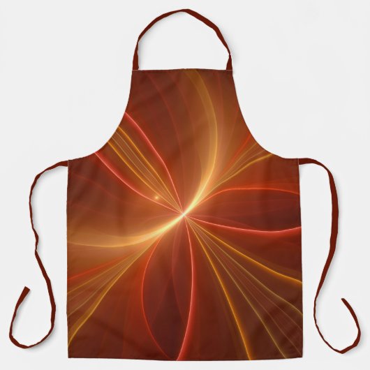 Tablier Mystique Abstrait Fractal Art Moderne Couleurs cha (Recto)