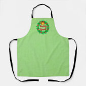 Tablier Nadolig Llawen Welsh Joyeux Noël Apron (Recto)