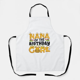 Tablier Nana 1er Anniversaire Girl Giraffe Theme Party Zoo