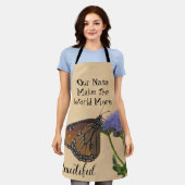 Tablier Nana Fait Du Monde Un Beau Papillon Monarque (Porté)