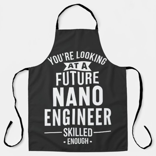 Tablier NANO cadeau ingénieur (Recto)