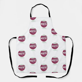 Tablier Napa Space Motif Vin Verre Logo Amusement