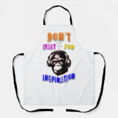 Tablier N'attendez pas l'inspiration (Recto)