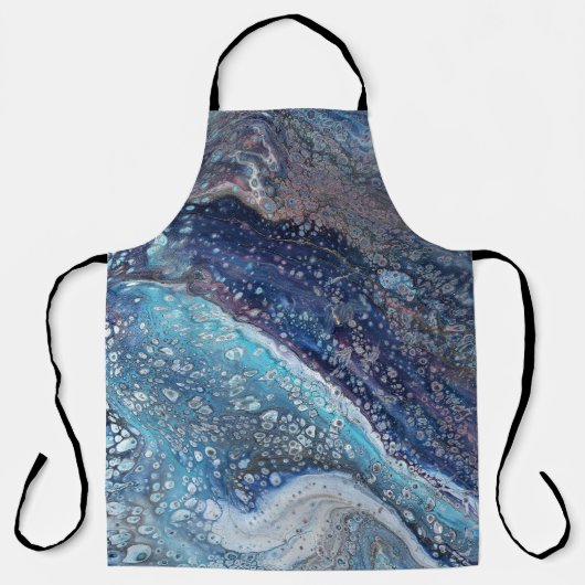 Tablier Natural Attraction 2 Blue Geode Abstract Apron (Recto)