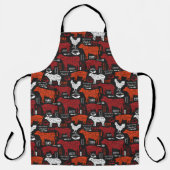 Tablier Natural Meat Cuts Pattern Cow Hog Chicken Sheep (Recto)