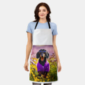 Tablier Nature Cloud Sky One Dachshund violet Sunglass (Porté)