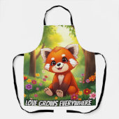 Tablier Nature’s Hug in a Cute Red Panda (Recto)