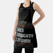 Tablier Naughty Nice juif Père Noël laide Noël Hanoukka (Insitu)