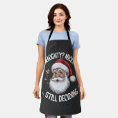 Tablier Naughty? Nice? STILL Deciding Funny Santa Claus  (Porté)