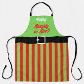 Tablier Naughty ou Nice (Recto)