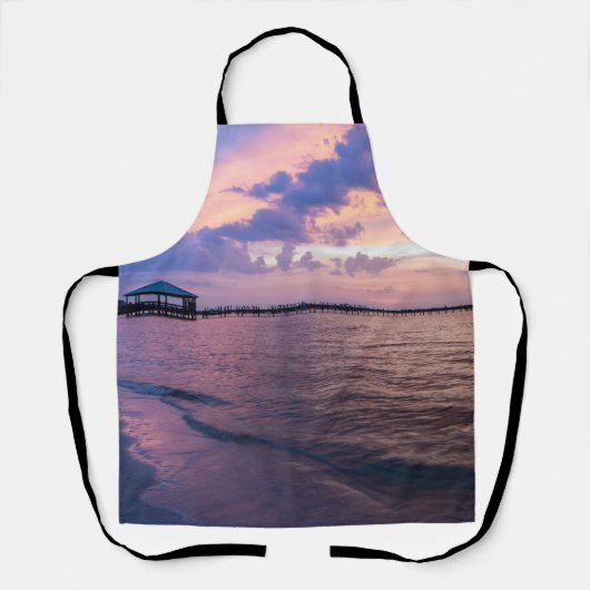 Tablier Navarre Beach Magique Heure Purple Sunset Apron (Recto)