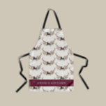 Tablier Navy bleu bordeaux floral élégant bois élégant<br><div class="desc">Feuillage rustique,  fleurs et bois de cerf maison personnalisent l'ensemble de tablier cadeau. Avec de belles aquarelles,  blanc,  bordeaux,  rose pâle,  bleu marine et vert sauge floraux,  bois de cerf,  cet ensemble rustique moderne aura l'air élégant dans votre maison et un grand rappel de votre journée spéciale.</div>
