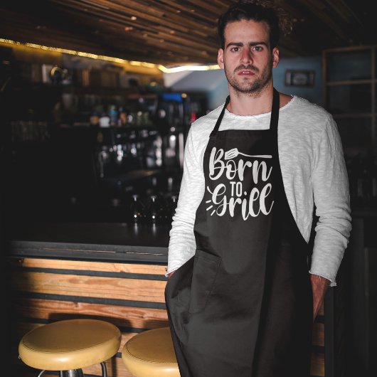 Tablier Né À Grill BBQ Apron