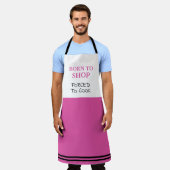 Tablier Né à Shop forcé à cuire drôle rose (Porté)