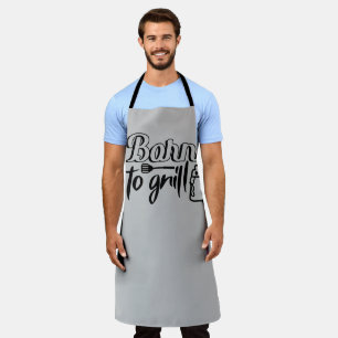 Tablier Né au barbecue-grill Apron